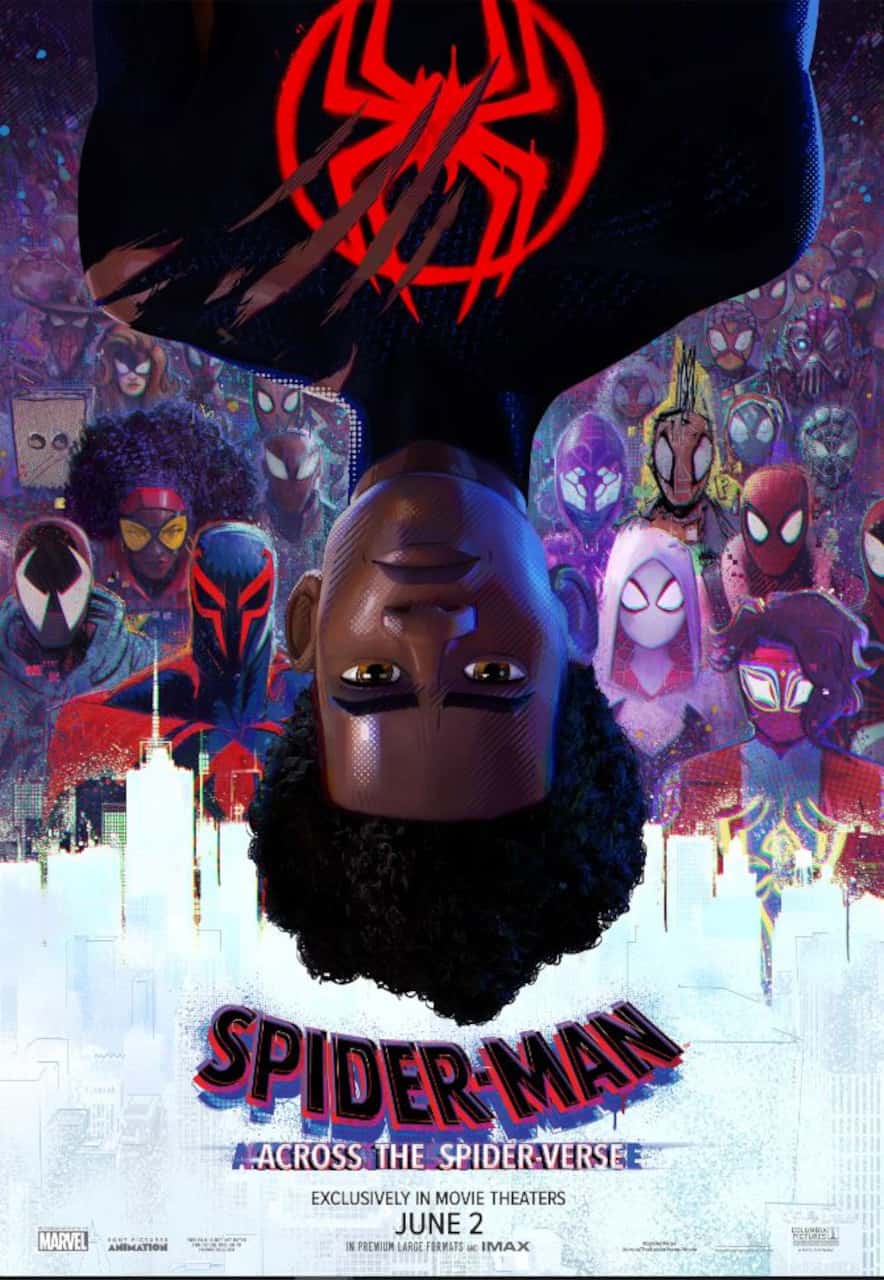 who is on the across the spider verse poster thumbnail