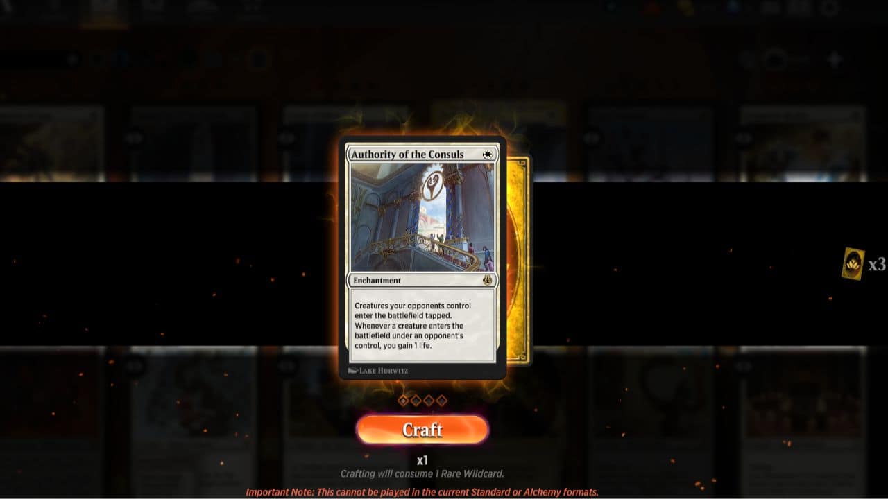 A screen shot of the Magic card game showcasing the best ways to obtain wildcards.