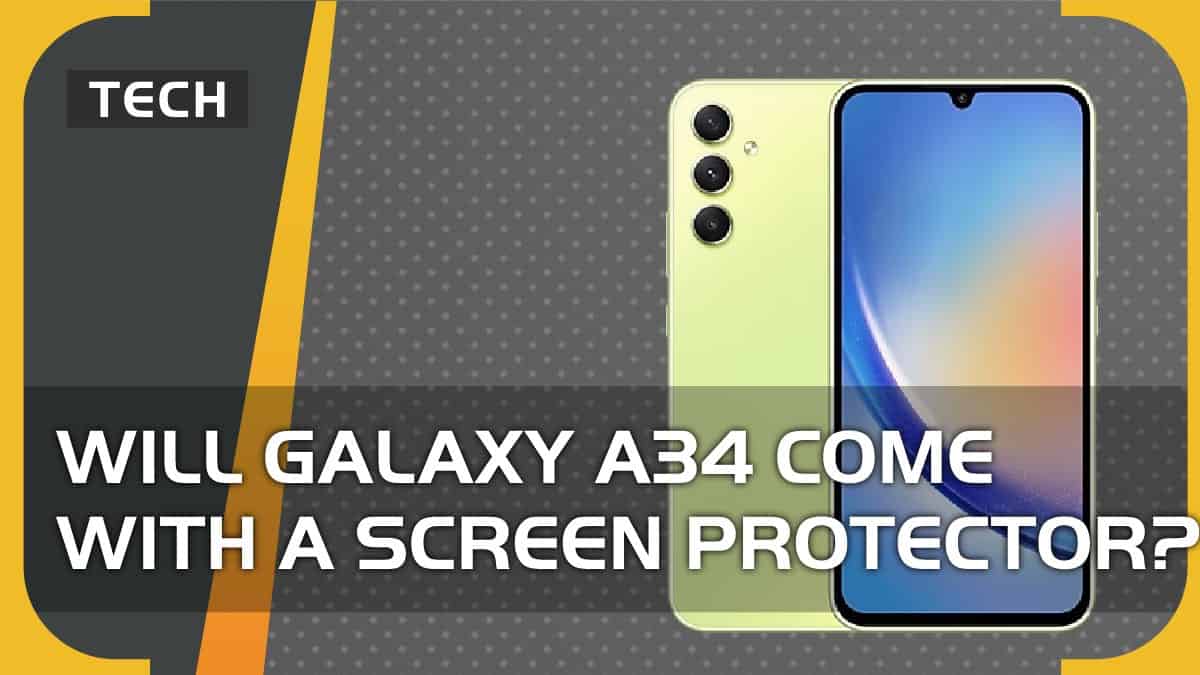 Will Samsung Galaxy A34 come with a preinstalled screen protector? In short, no.
