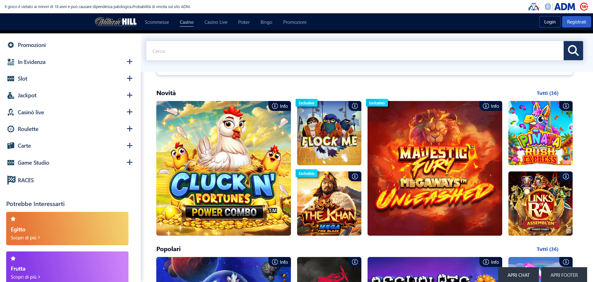 William Hill casino con PayPal