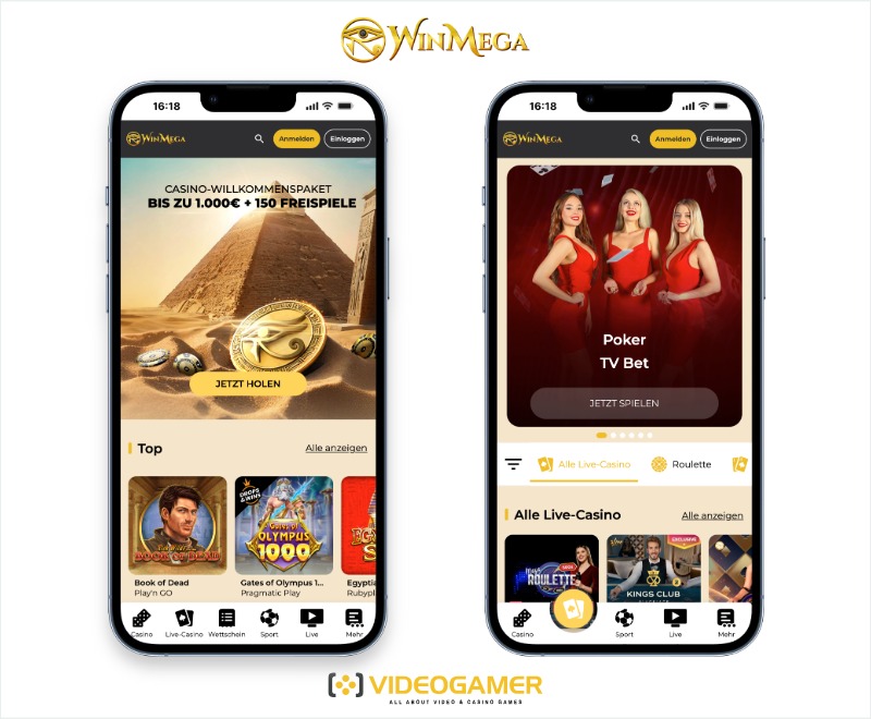 WinMega Casino mobile Version für Deutschland