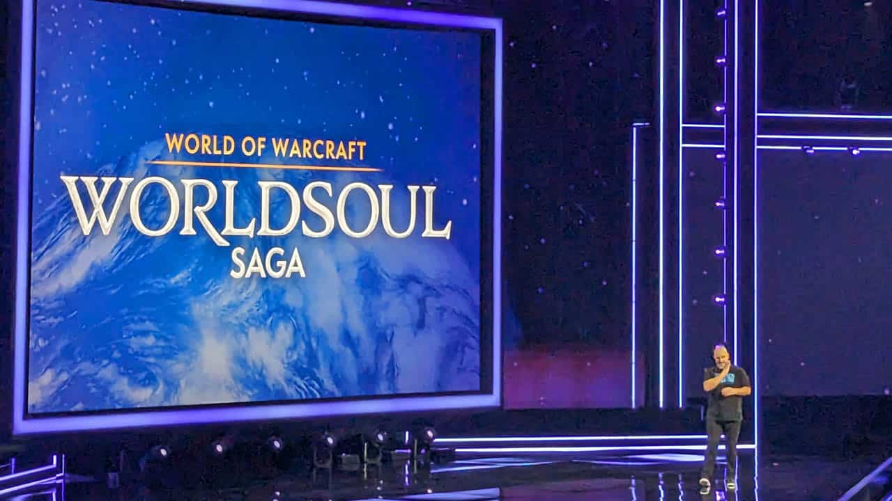 The reveal of the World of Warcraft Worldsoul Saga at Blizzcon