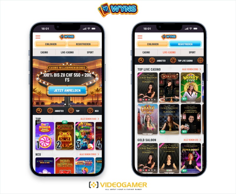 Wyns Casino mobile Version für Deutschland