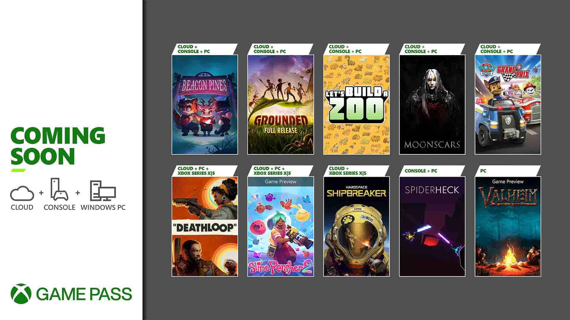 Xbox Game Pass late September additions include Deathloop, Grounded, Slime Rancher 2 and more