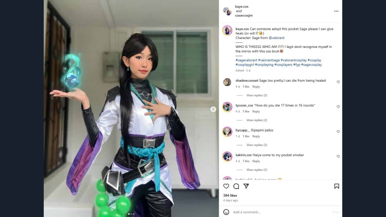 Valorant Sage cosplay by kaye.cos