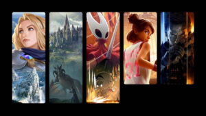Characters and scenes from different Xbox Game Pass games