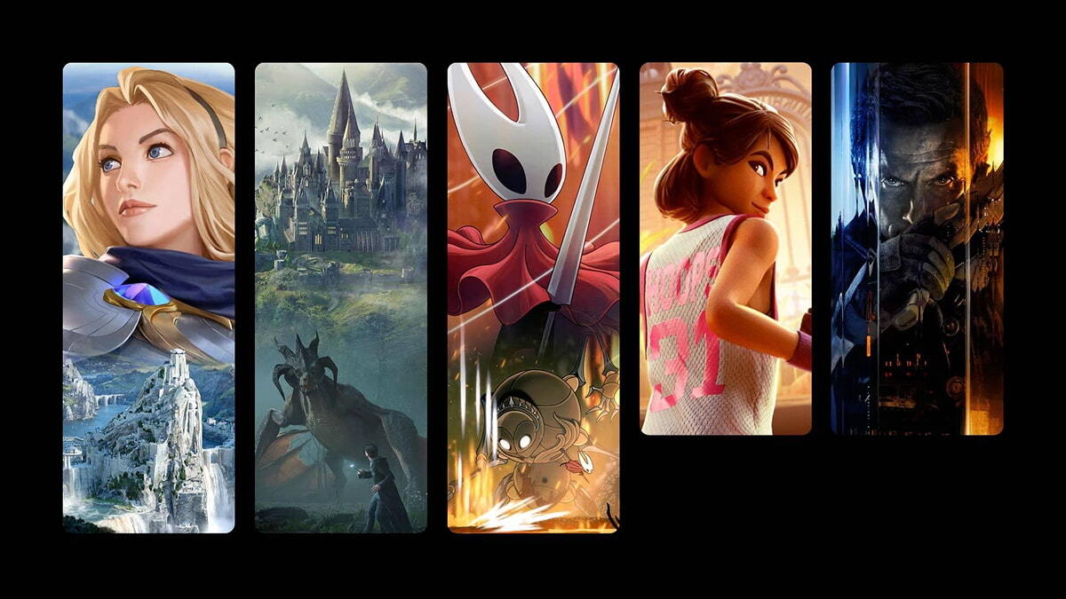 Characters and scenes from different Xbox Game Pass games
