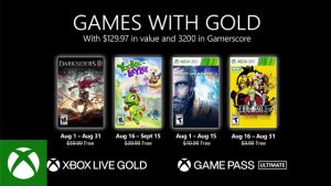 Xbox Games With Gold August 2021