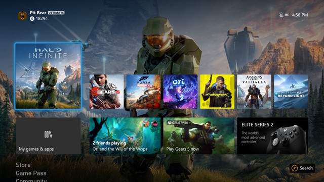 Xbox Series Dashboard