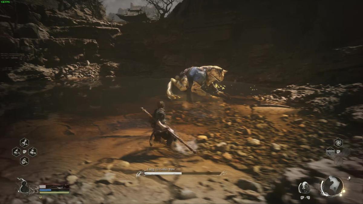 Picture of the yellow frog boss from Black Myth Wukong.