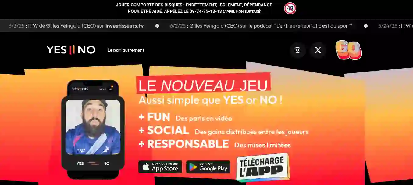 YESorNO casino en  en ligne sans kyc