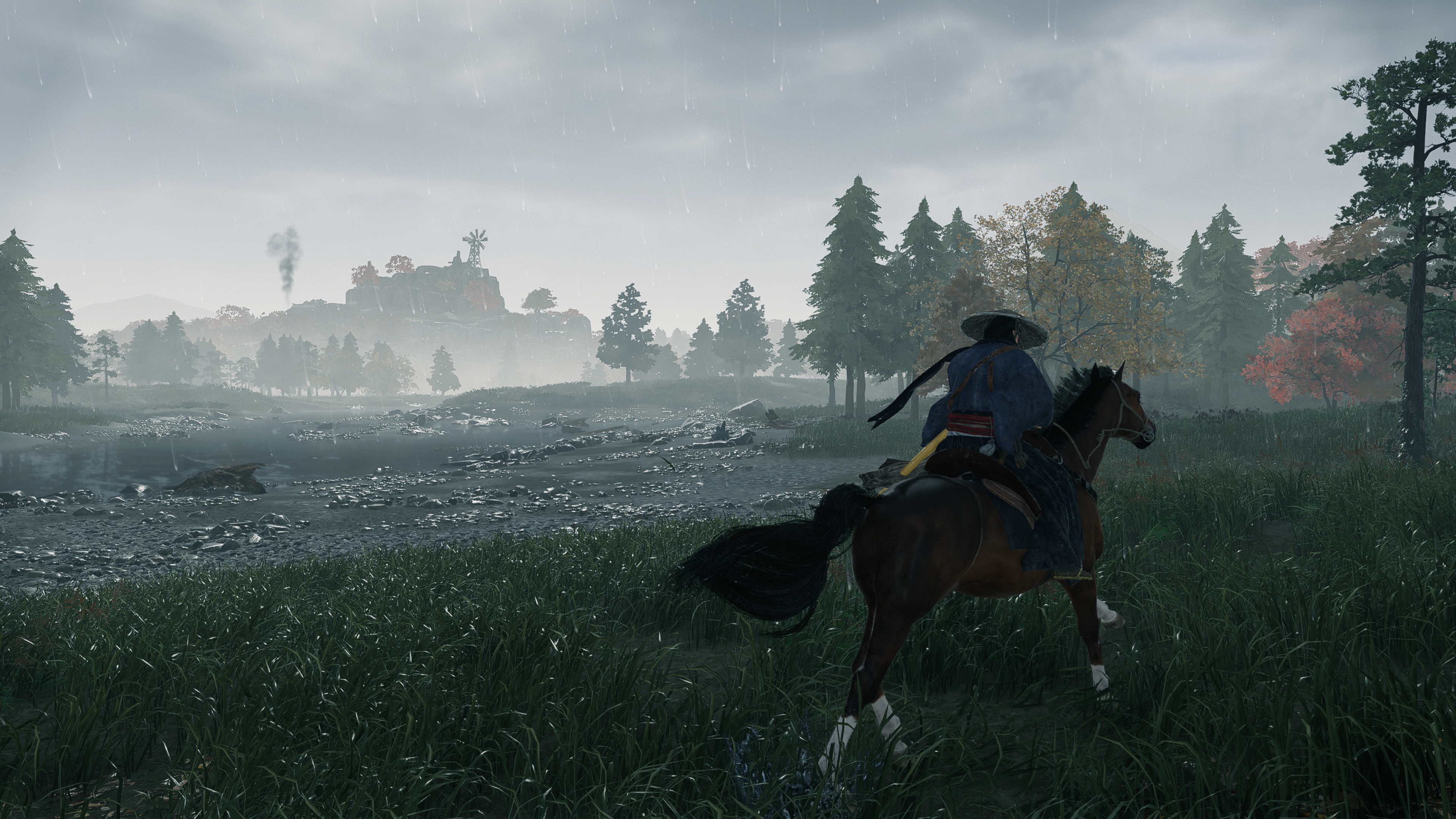 Riding through the world in Rise of the Ronin