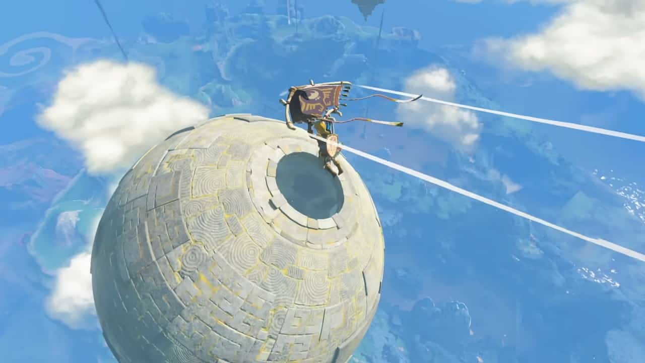 Zelda Tears of the Kingdom Link glider