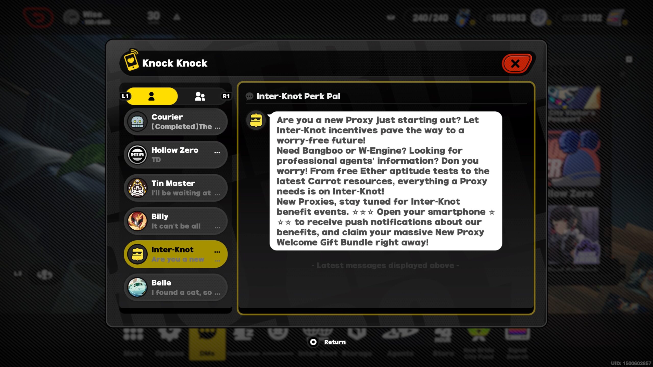 zenless zone zero 180 free pulls - a text message in the game explaining events.