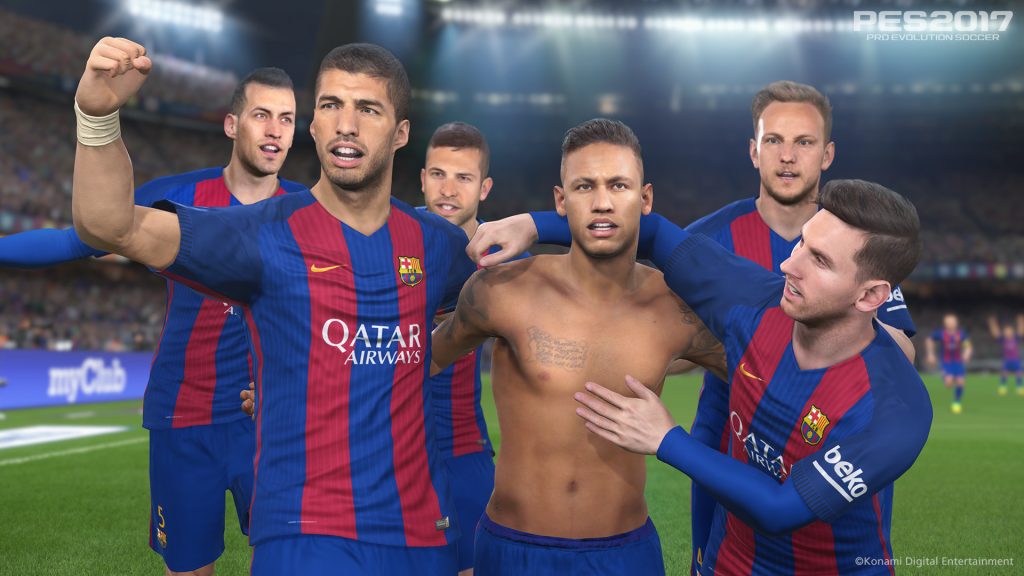 PES 2017 has been updated to offer 4K on PS4 Pro