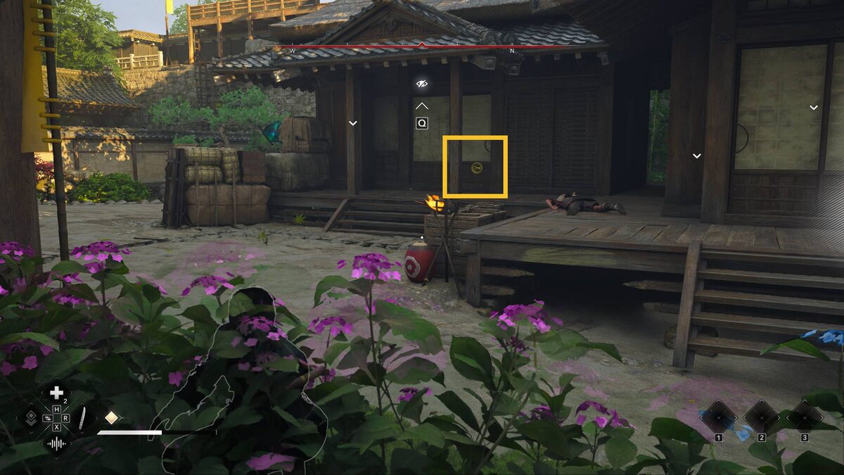Assassin's Creed Shadows Katano Castle: castle grounds.