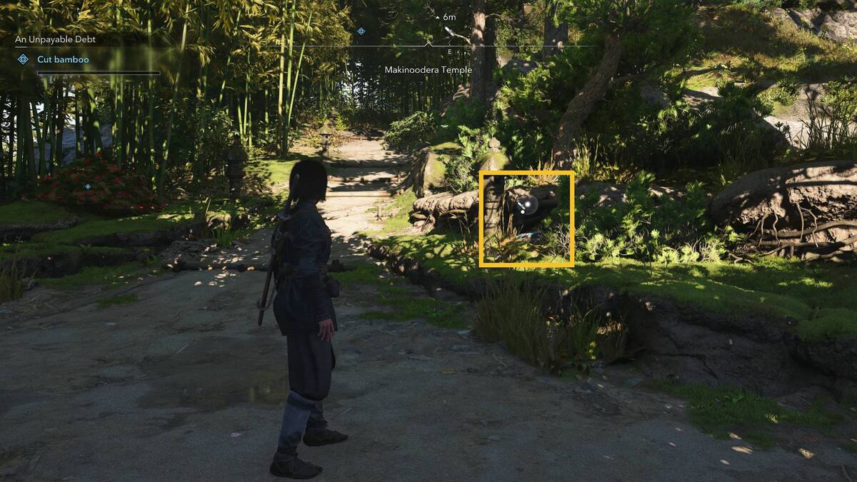 Assassin's Creed Shadows Makinoodera Temple: temple grounds.