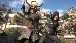 Assassin's Creed Shadows pre-order bonus: Yasuke and Naoe.