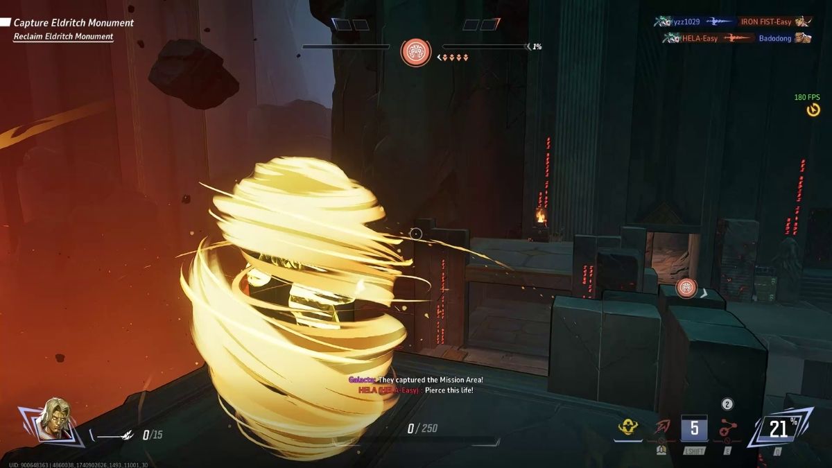 Adam Warlock reviving himself with a cocoon in Marvel Rivals