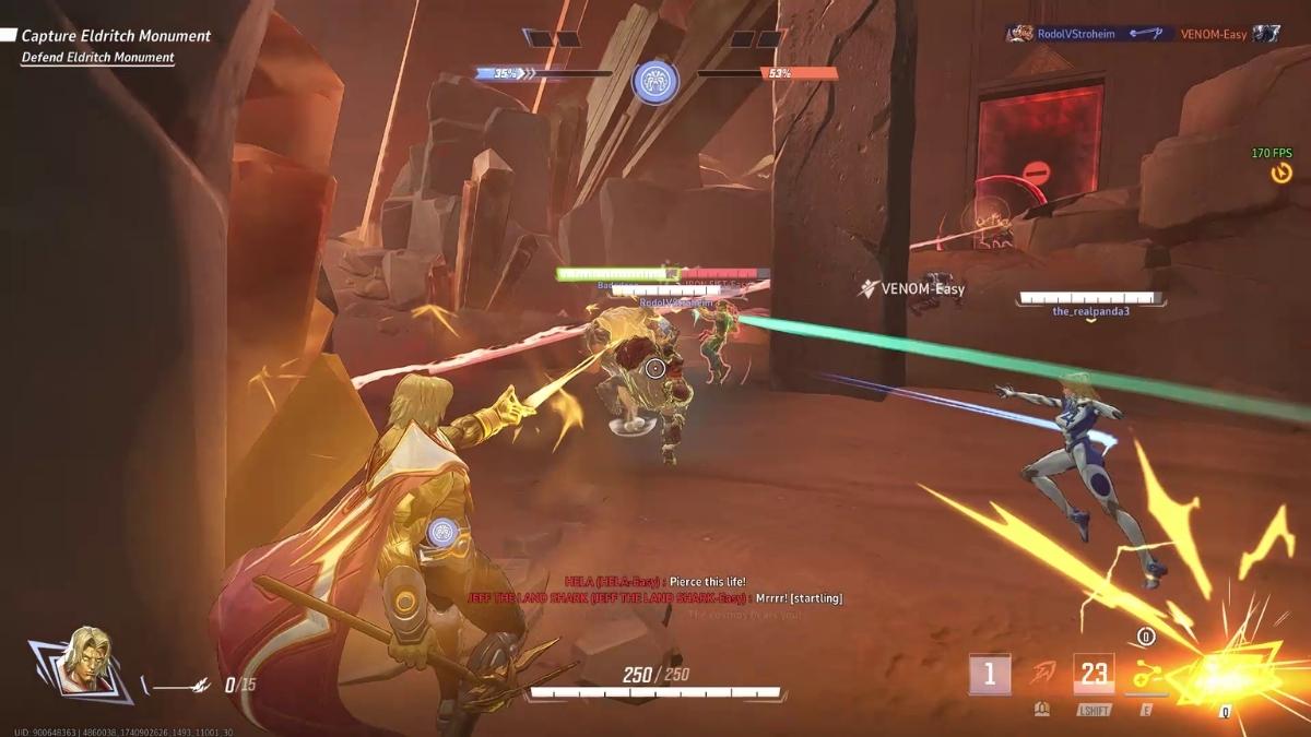 Adam Warlock healing allies in Marvel Rivals