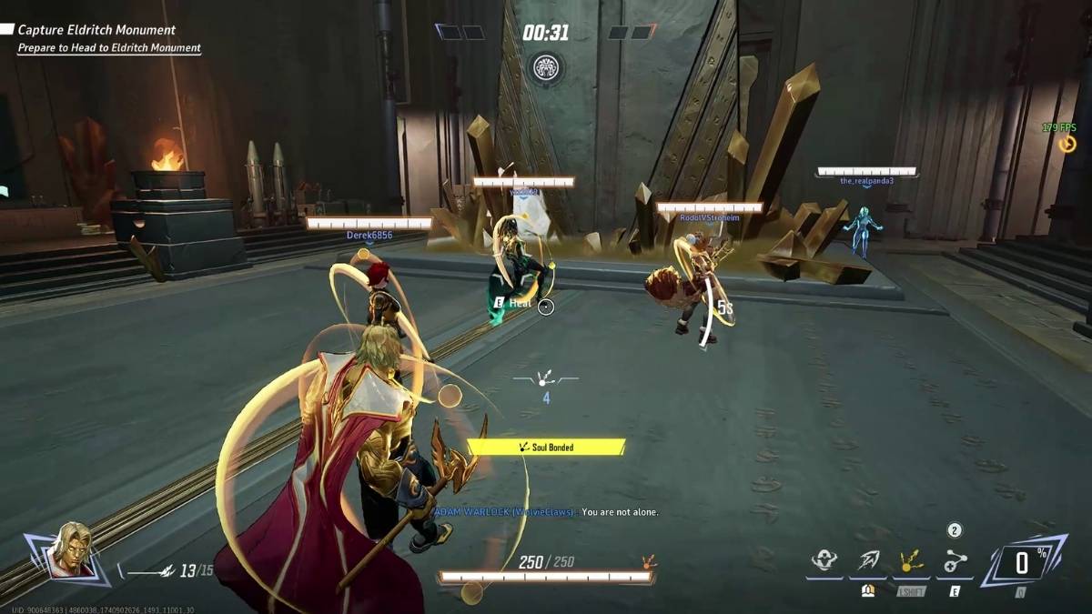 Adam Warlock forming Soul Bond with allies in Marvel Rivals