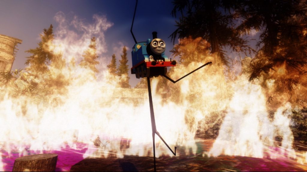 PS4 Skyrim players will miss out on Thomas the Tank Engine
 and most of his mod friends