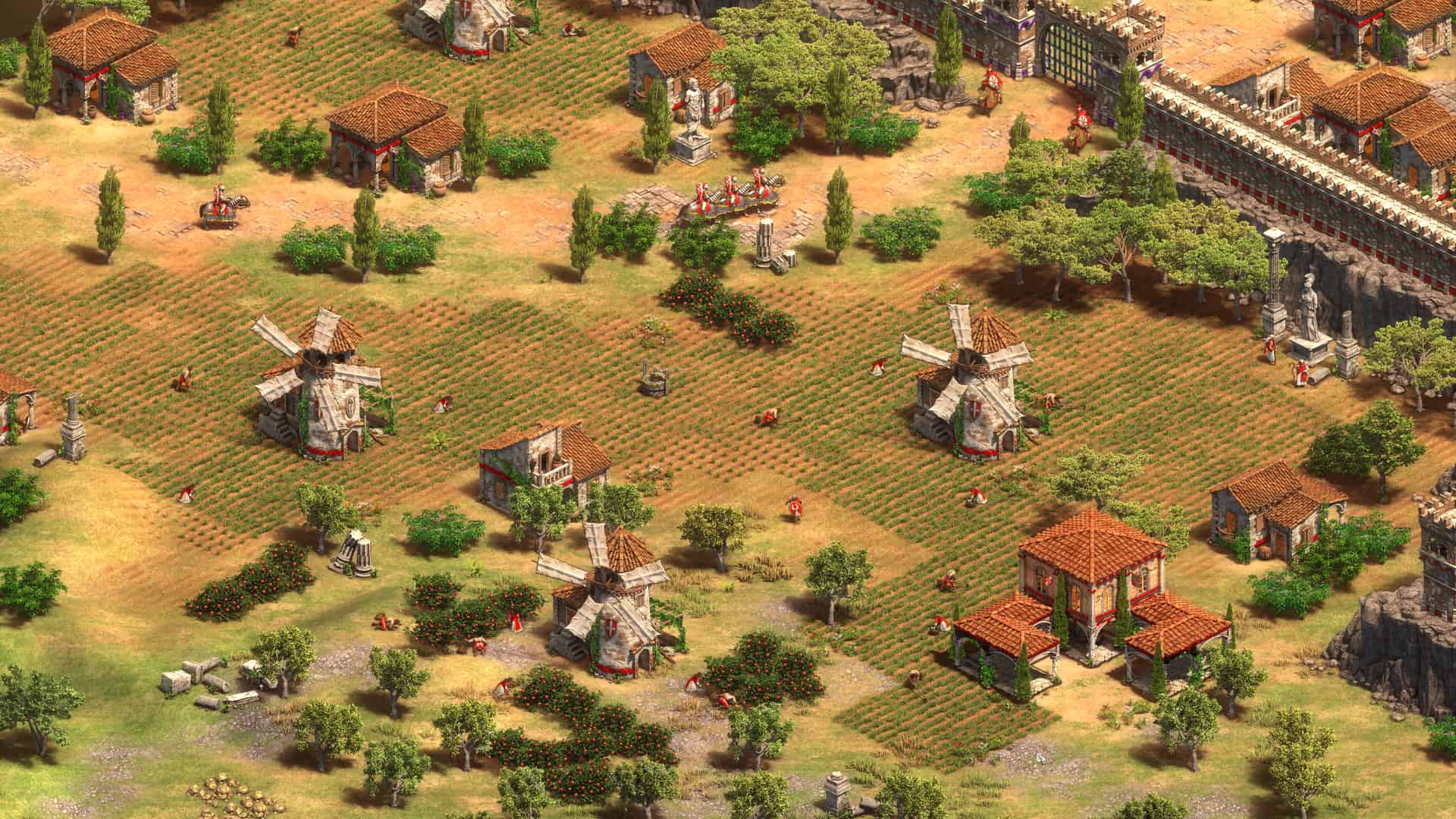 Age of Empires 2 cheats - image shows a field in the game