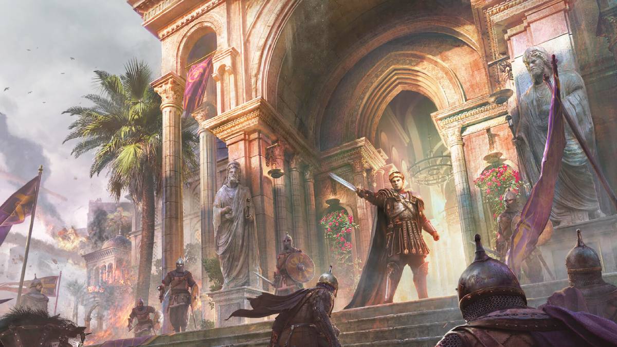 Age of Empires Mobile: soldier rallying troops.