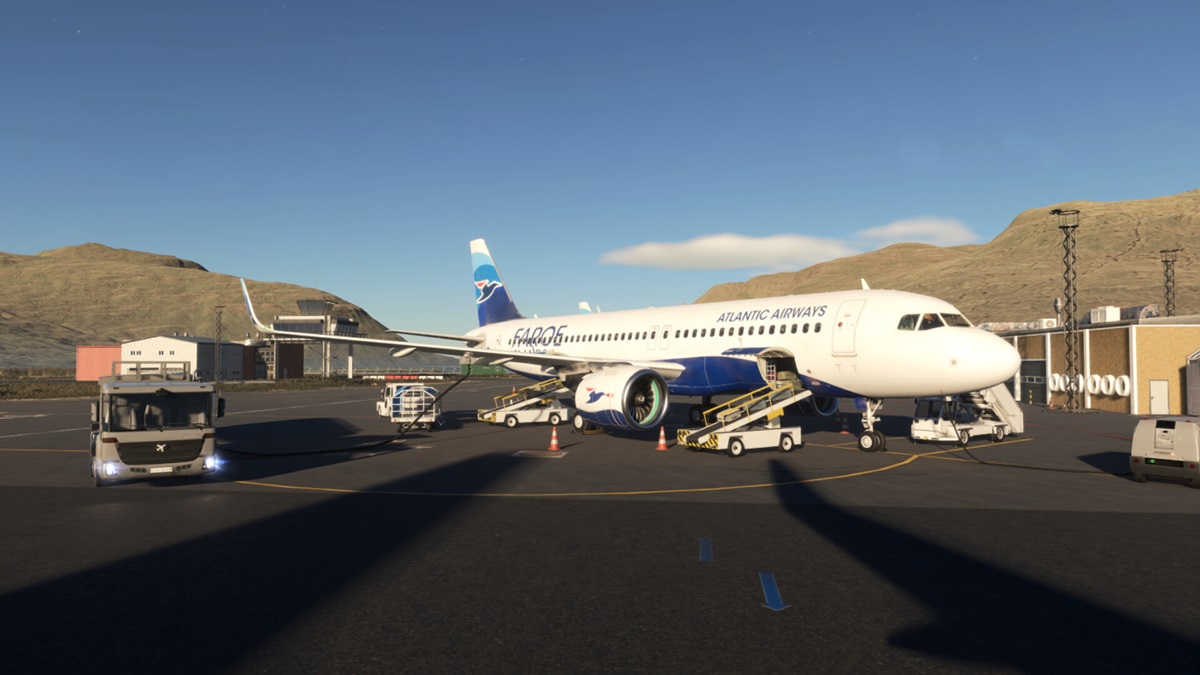A plane in AirportSim.