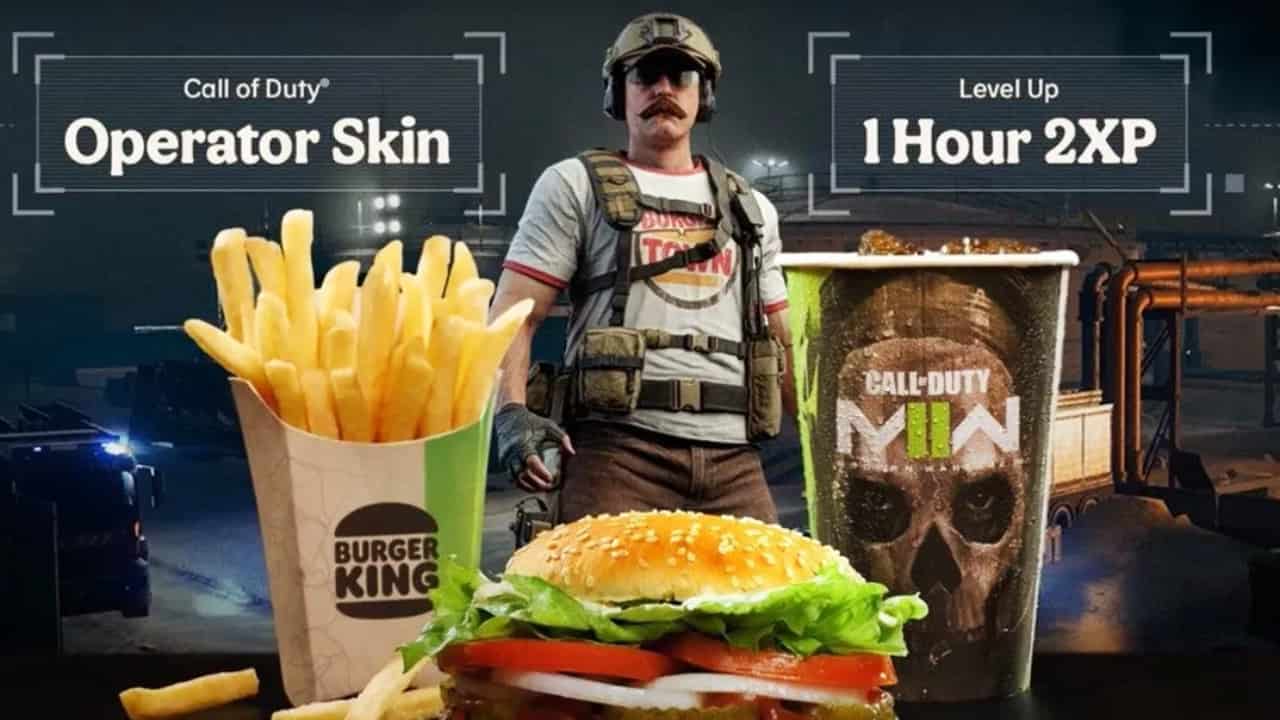 All MW2 Promos: A banner for the Burger King COD: MW2 promotion.