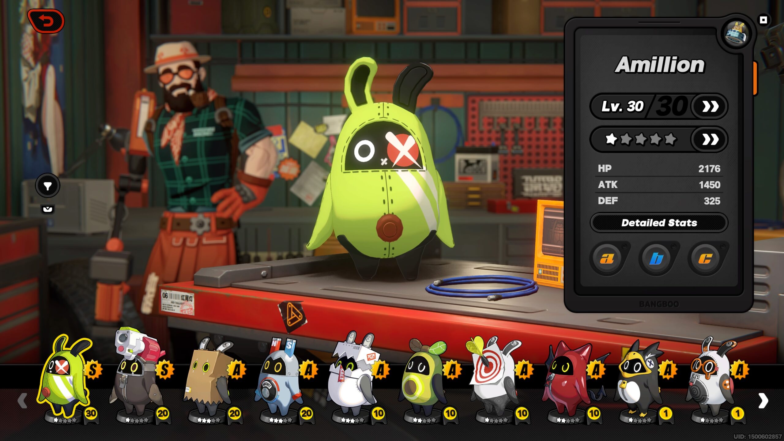 Zenless Zone Zero best bangboo tier list - a lime green bangboo with a sticker over one eye