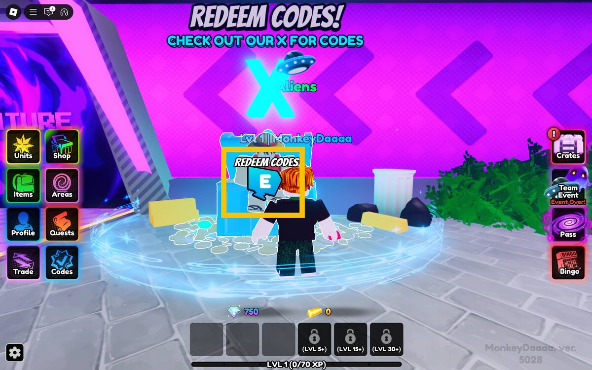 Anime Reborn codes: Luffy.