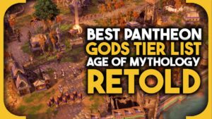 Featured image for a tierl list of best pantheon gods in Age of Mythology: Retold.