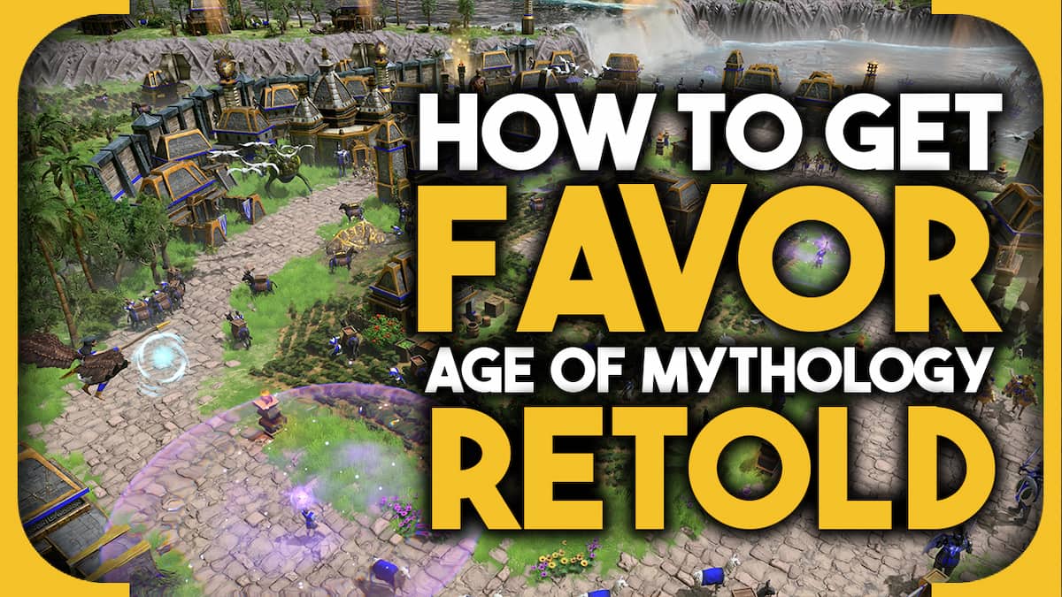 Featured image for a guide on how to gain favor in Age of Mythology: Retold.