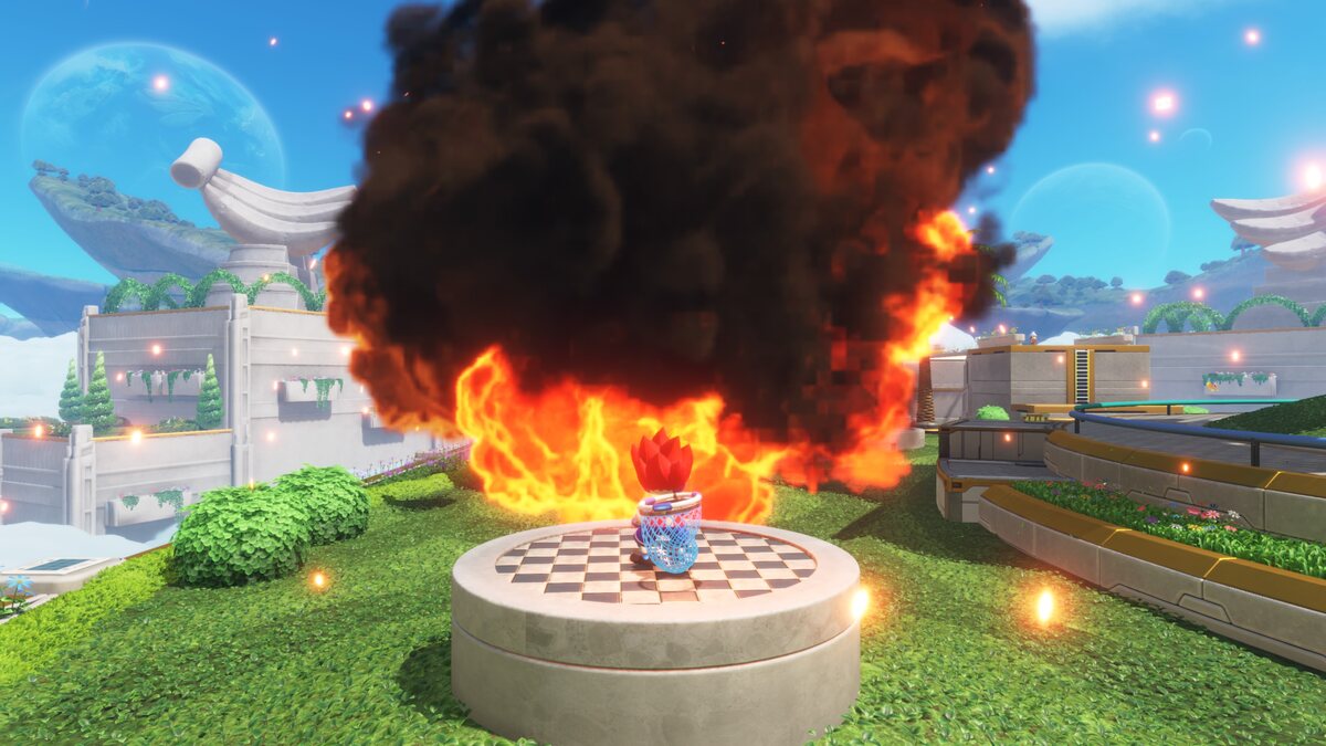 Astro Bot Apes On The Loose: Astro exploring the Apes On The Loose planet.