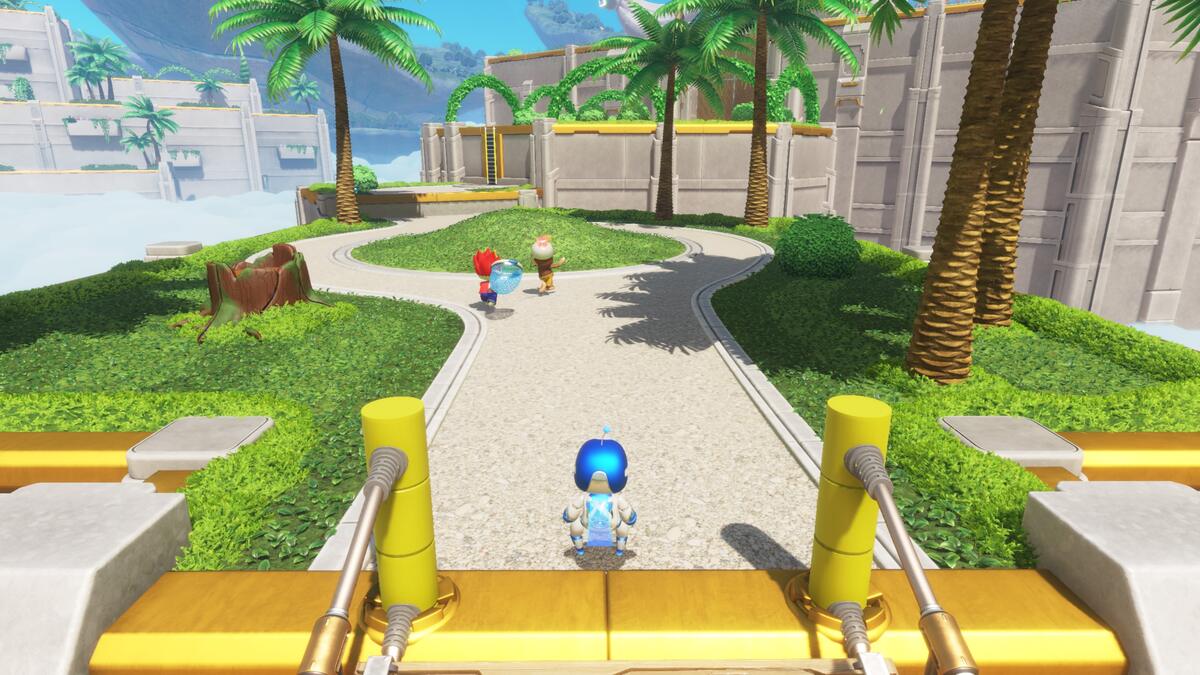 Astro Bot Apes On The Loose: Astro exploring the Apes On The Loose planet.