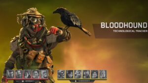 Apex Legends Bloodhound guide: Bloodhound in the character selection screen.
