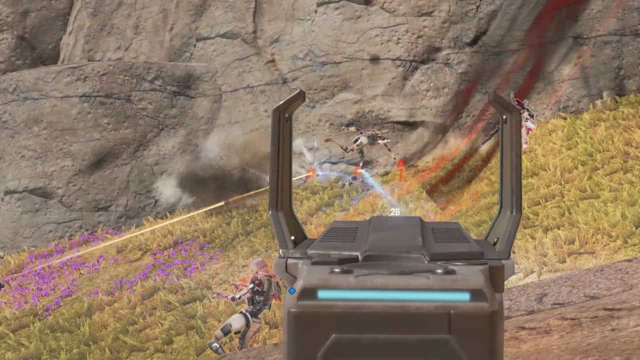Apex Legends cross progression explained: A swarm of Revenants and Legends fighting uphill.