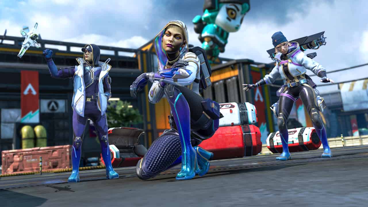 Three Legends in Apex Legends participate in the Anniversary Collection Event