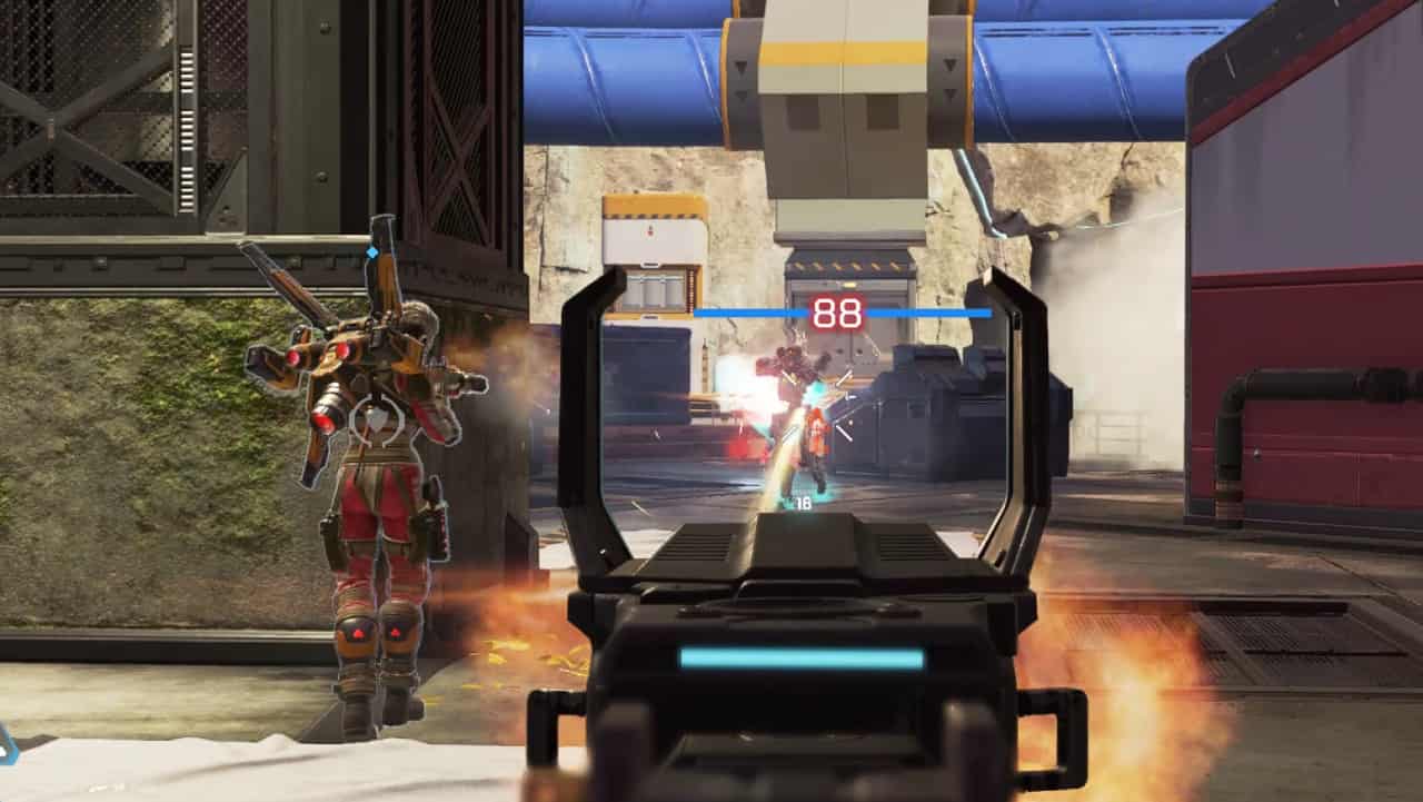 Apex Legends Season 19 meta explained: Valkyrie and Conduit take on Pathfinder in a firefight.