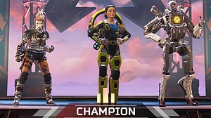 Apex Legends Season 19 Ignite start time, end time, trailers, cross progression, and more: Champion team of Legends posing after a victory.
