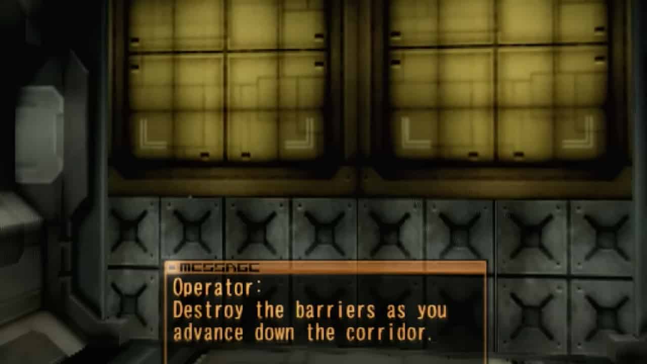 Armored Core games ranked: trial in Nine Breaker training mode.