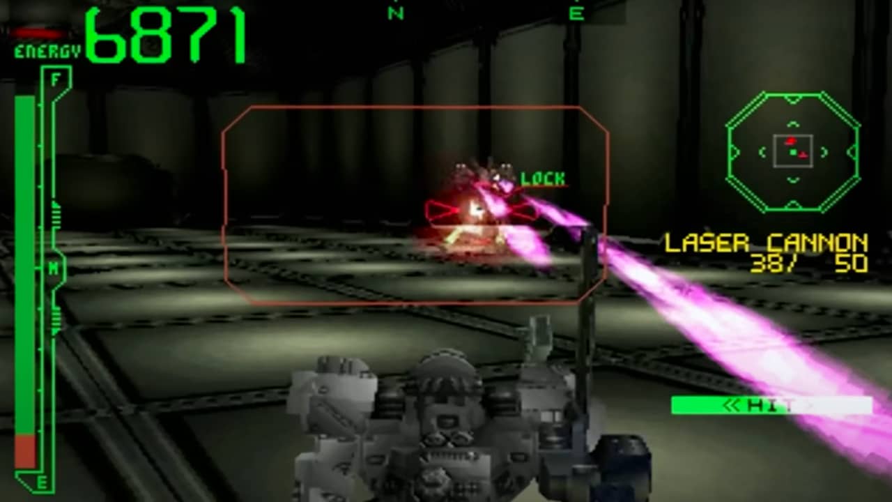 Armored Core games ranked: Mech battle in Armored Core.