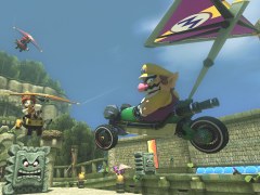 Mario Kart 8 gameplay video walkthrough: Thwomp Ruins fastest time guide