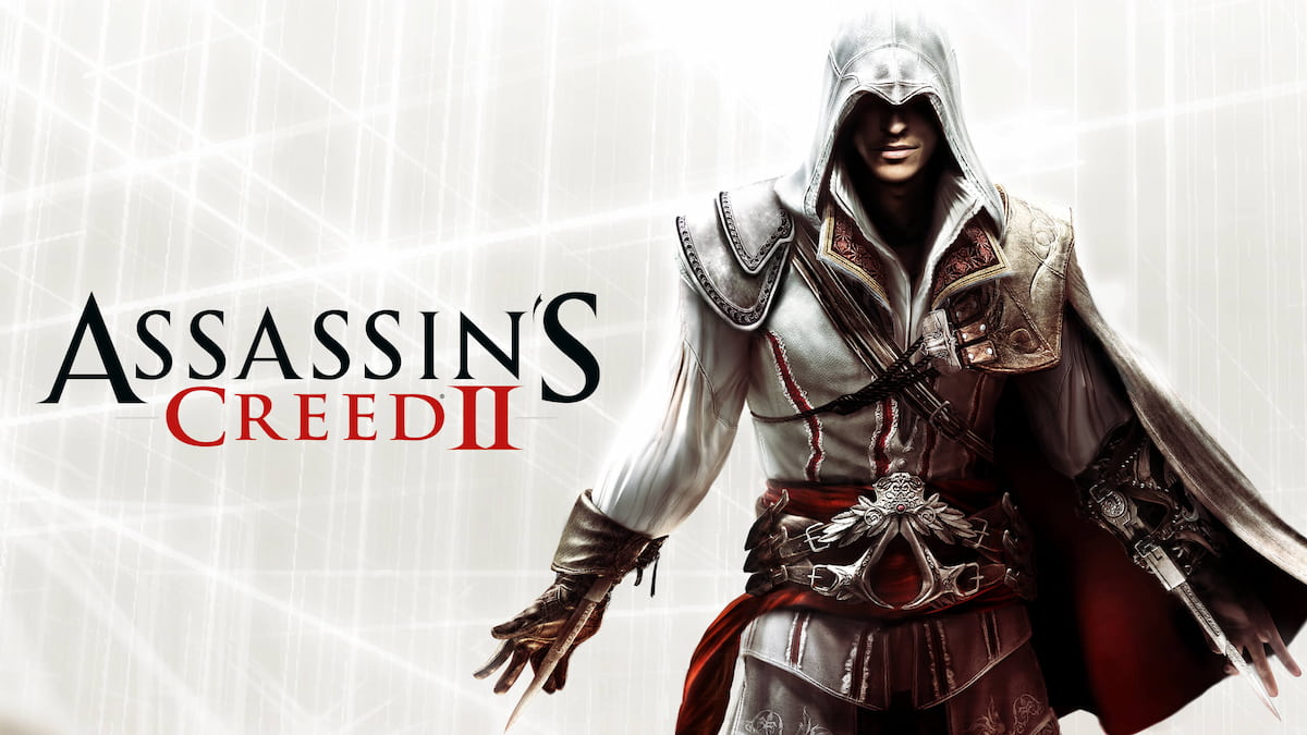 The cover image for the Assassin's Creed 2 game.