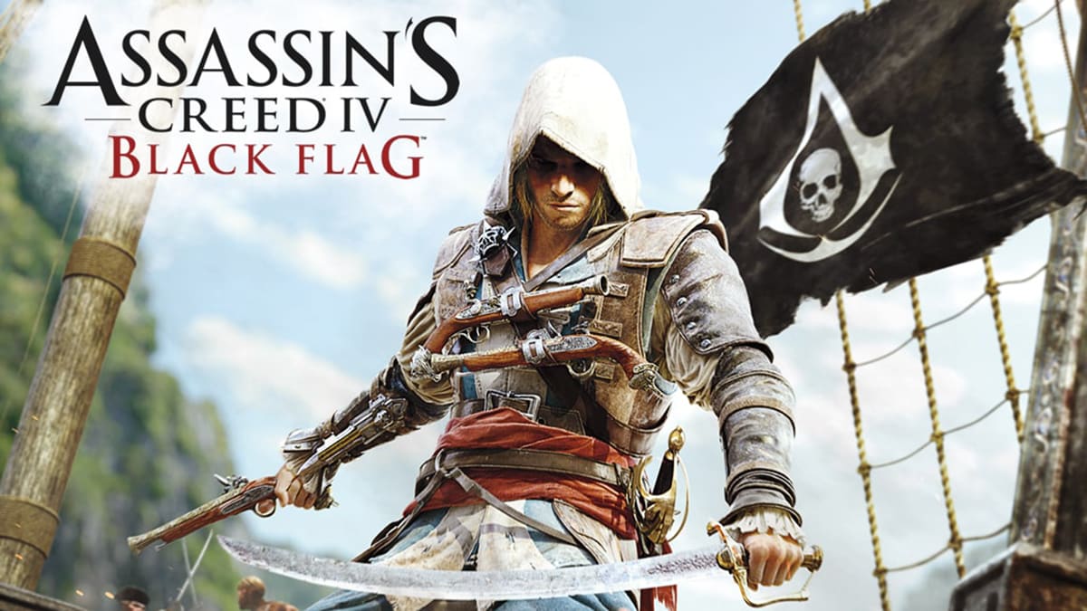 The cover image for the Assassin's Creed 4: Black Flag game.