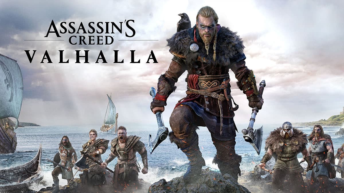 The cover image for the Assassin's Creed Valhalla game.