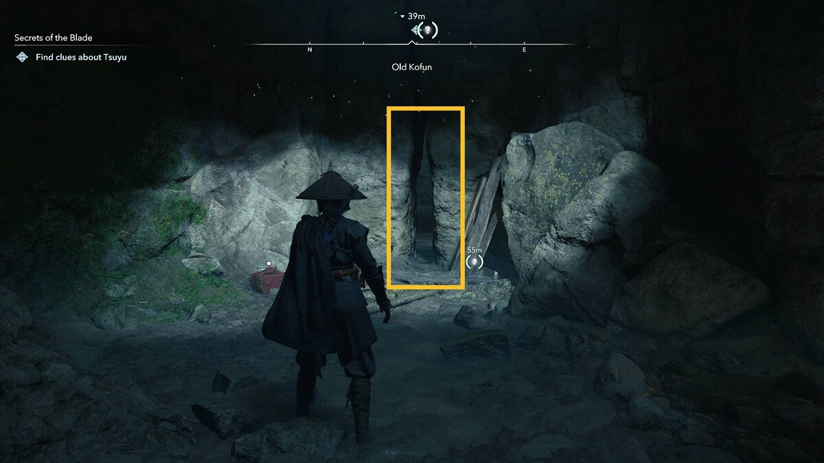 Assassin's Creed Shadows assassin outfit: Kofun cave.