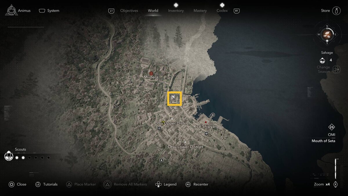 Assassin's Creed Shadows Iron Hand Guild: map.