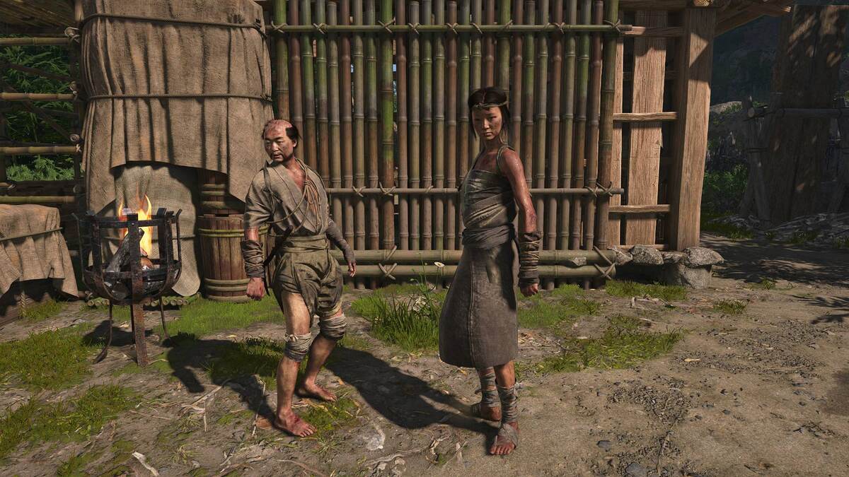 Assassin's Creed Shadows kill outlaws: outlaws in a camp.